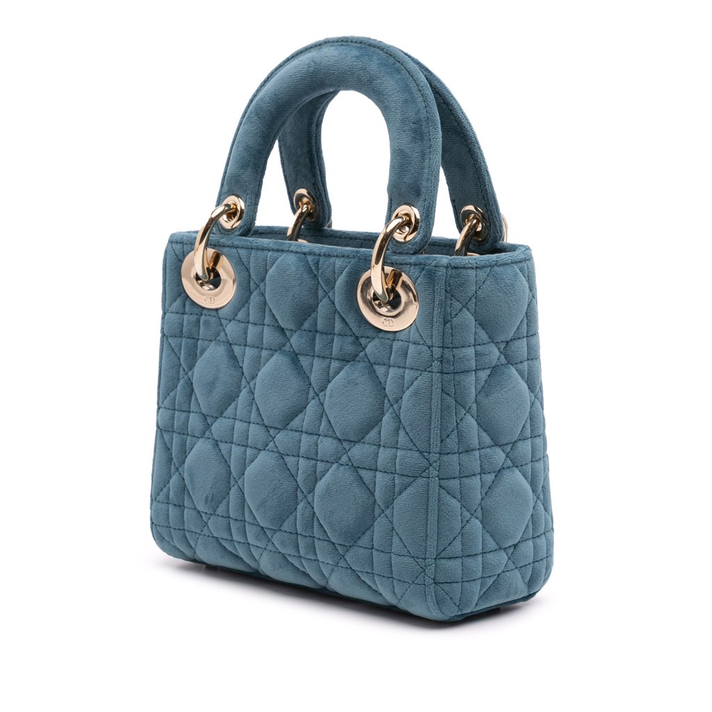 Dior Mini Velvet Cannage Lady Dior - 2