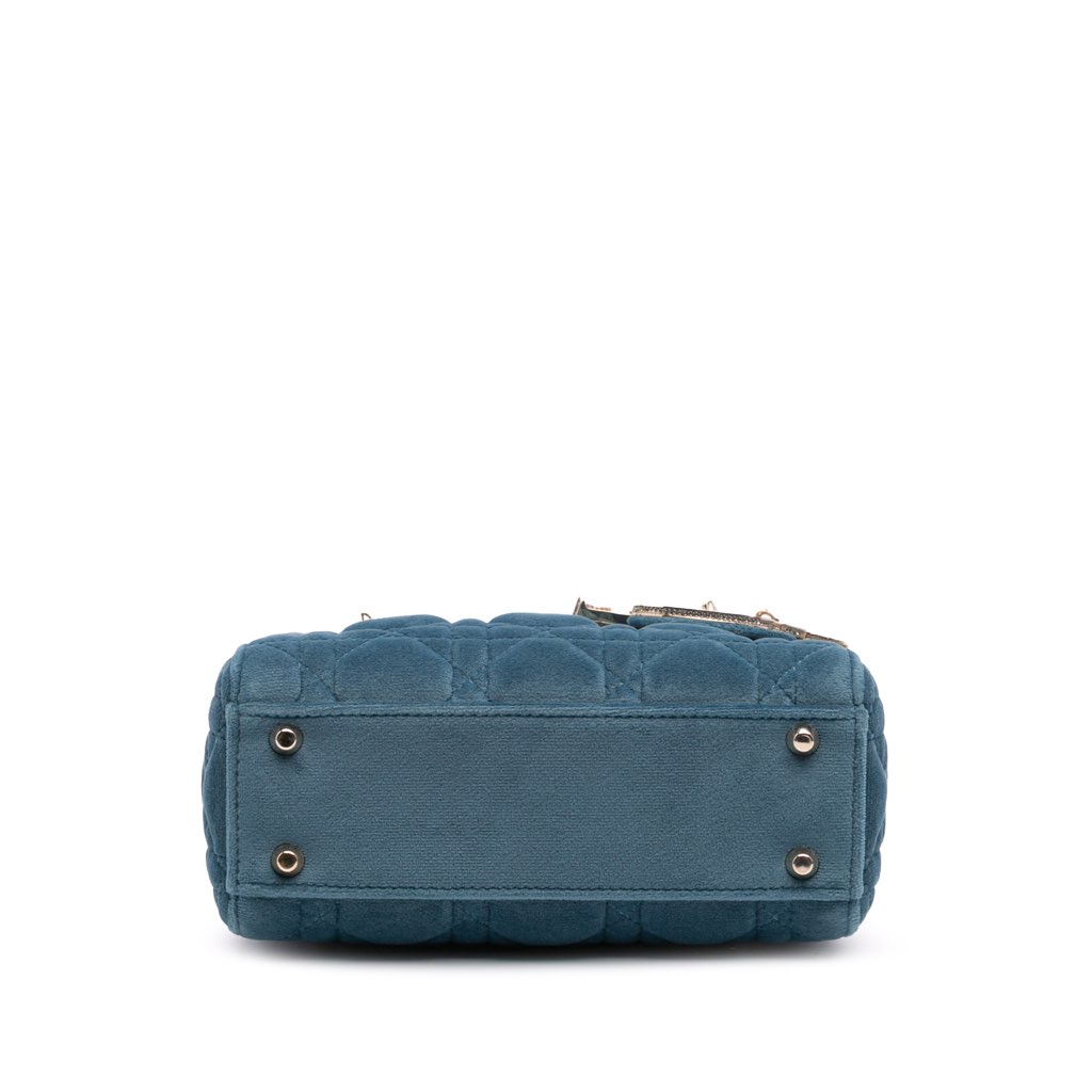 Dior Mini Velvet Cannage Lady Dior - 3