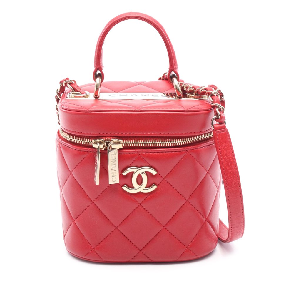 Chanel Quilted Lambskin Trendy CC Vanity Case