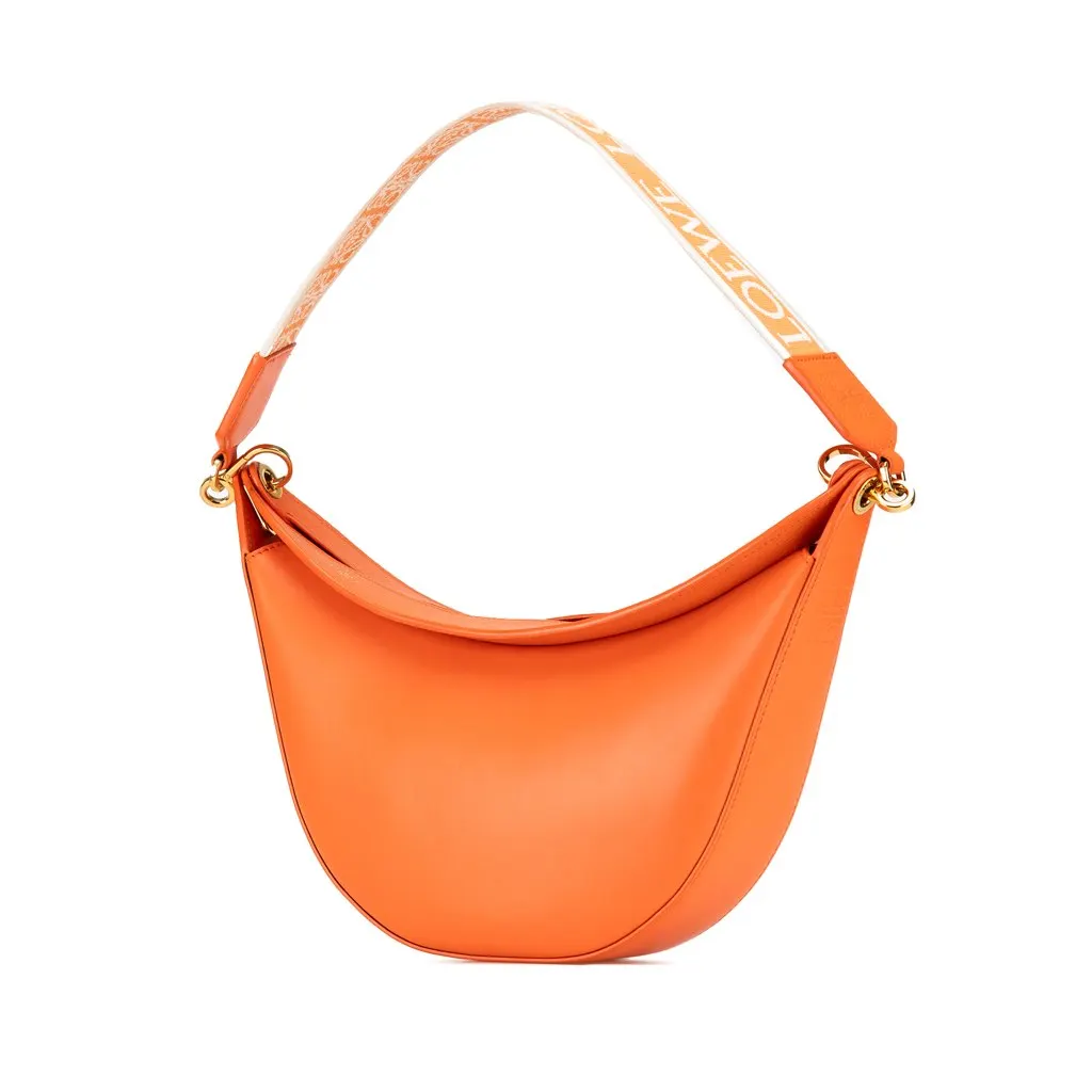 Loewe Small Leather Luna Hobo Orange Leather Good - Back View