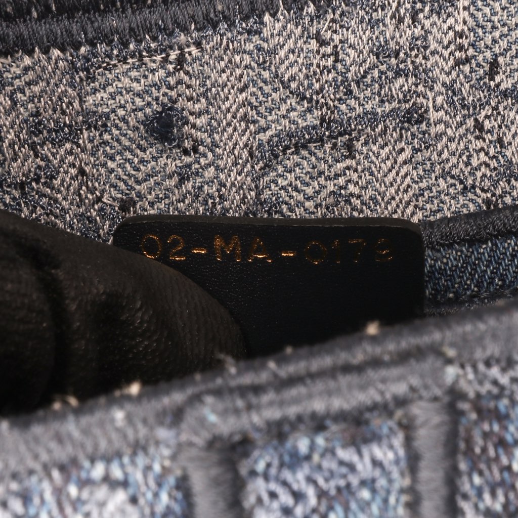 Dior Oblique Denim Embroidered Saddle Bag - 5