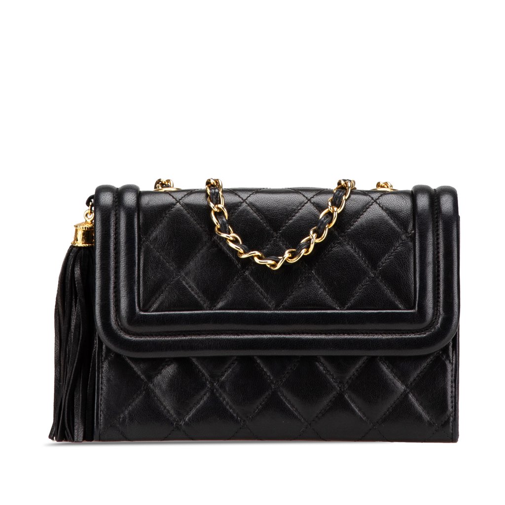 Chanel Quilted Lambskin Tassel Flap