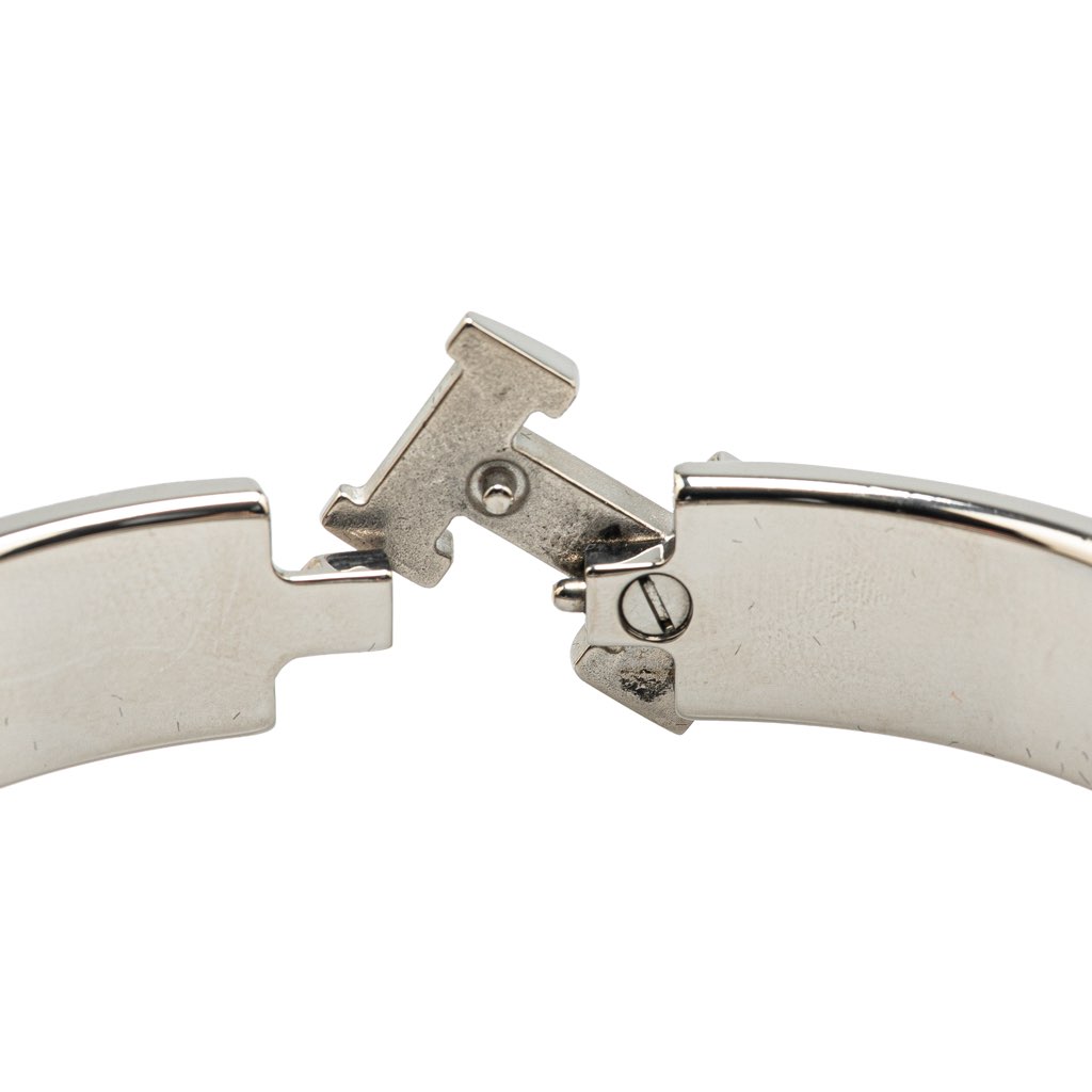 Hermès Narrow Enamel Clic H Bracelet GM - Side view