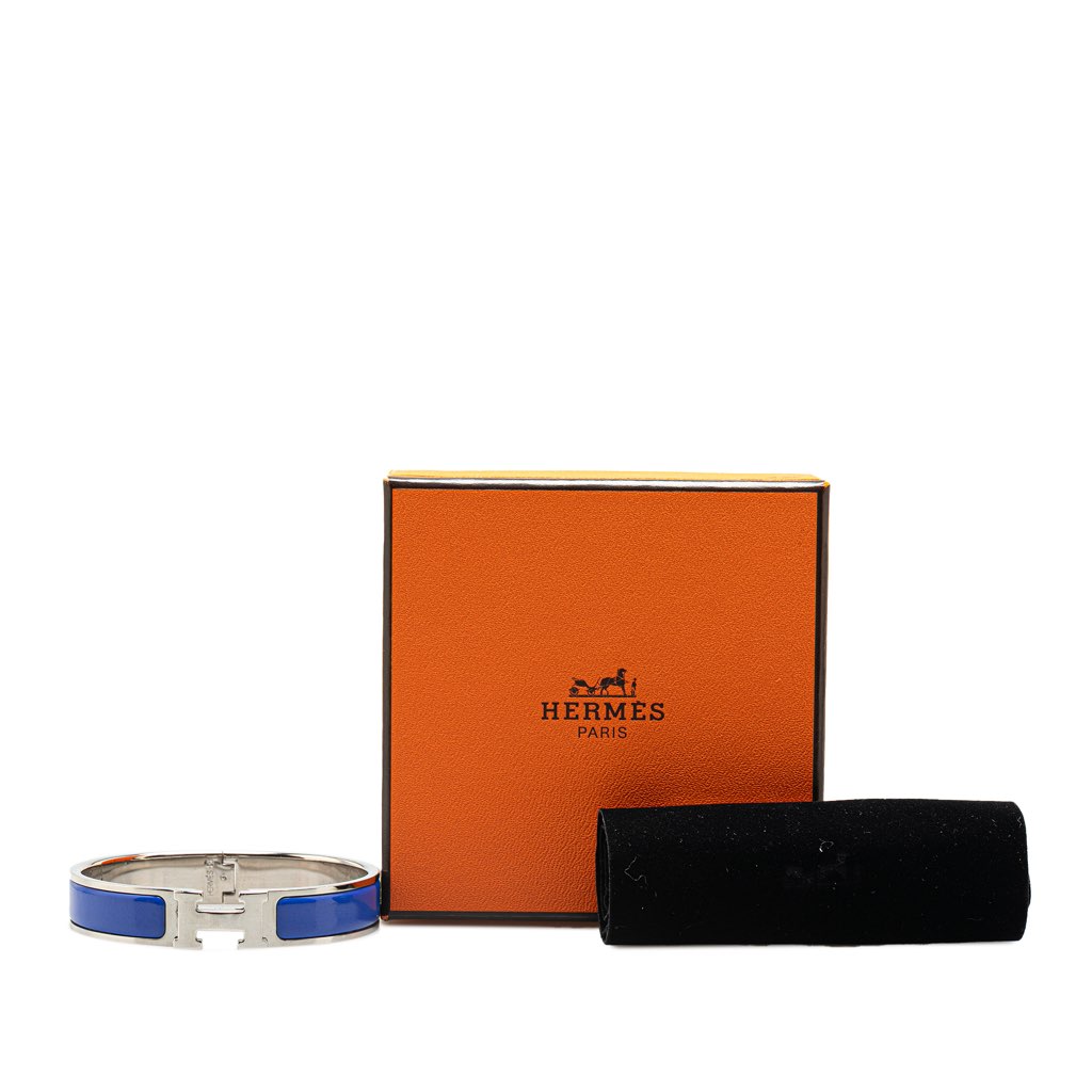 Hermès Narrow Enamel Clic H Bracelet GM - Detail 1