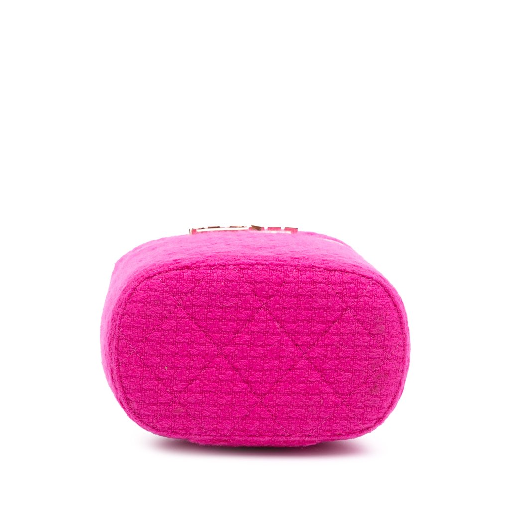 Chanel Quilted Tweed Vanity Case - Image 6