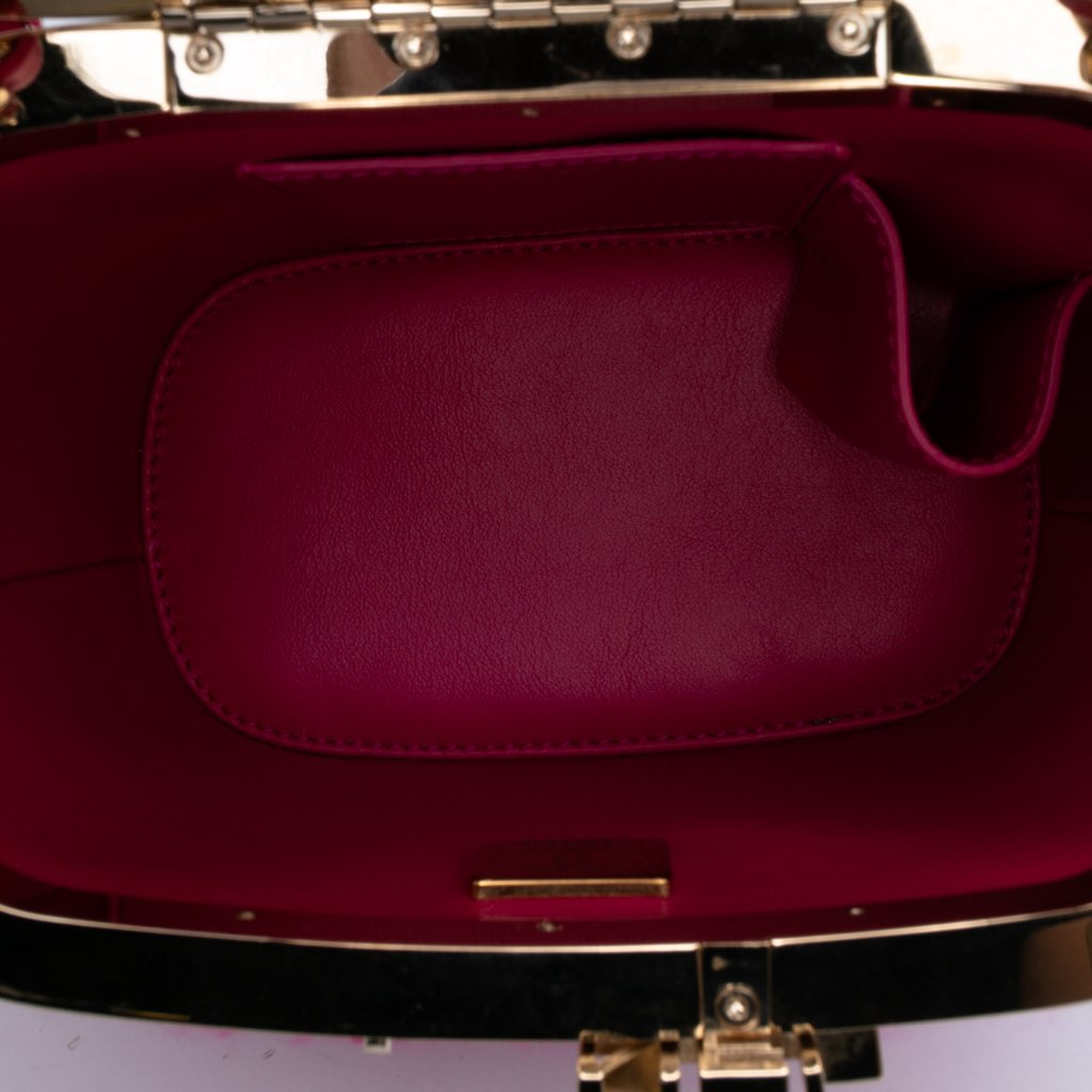 Chanel Quilted Tweed Vanity Case - Side view