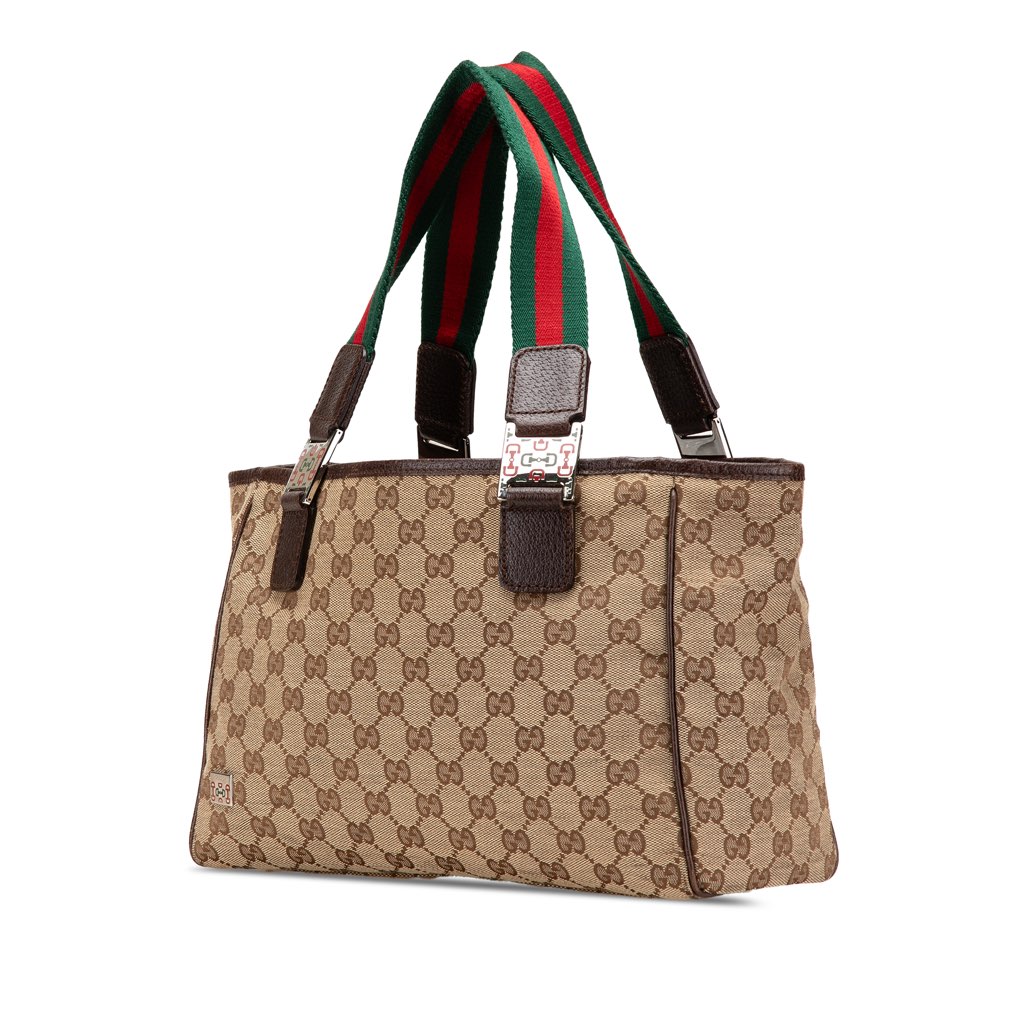 Gucci GG Canvas Web Pop Tote - 2