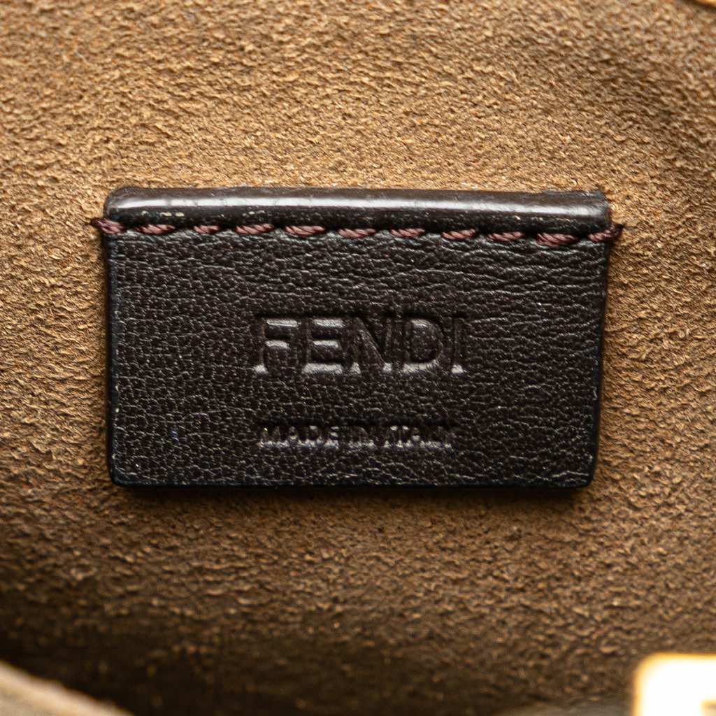 Fendi Mini Zucca Canvas Sunshine Shopper Tote - Side view