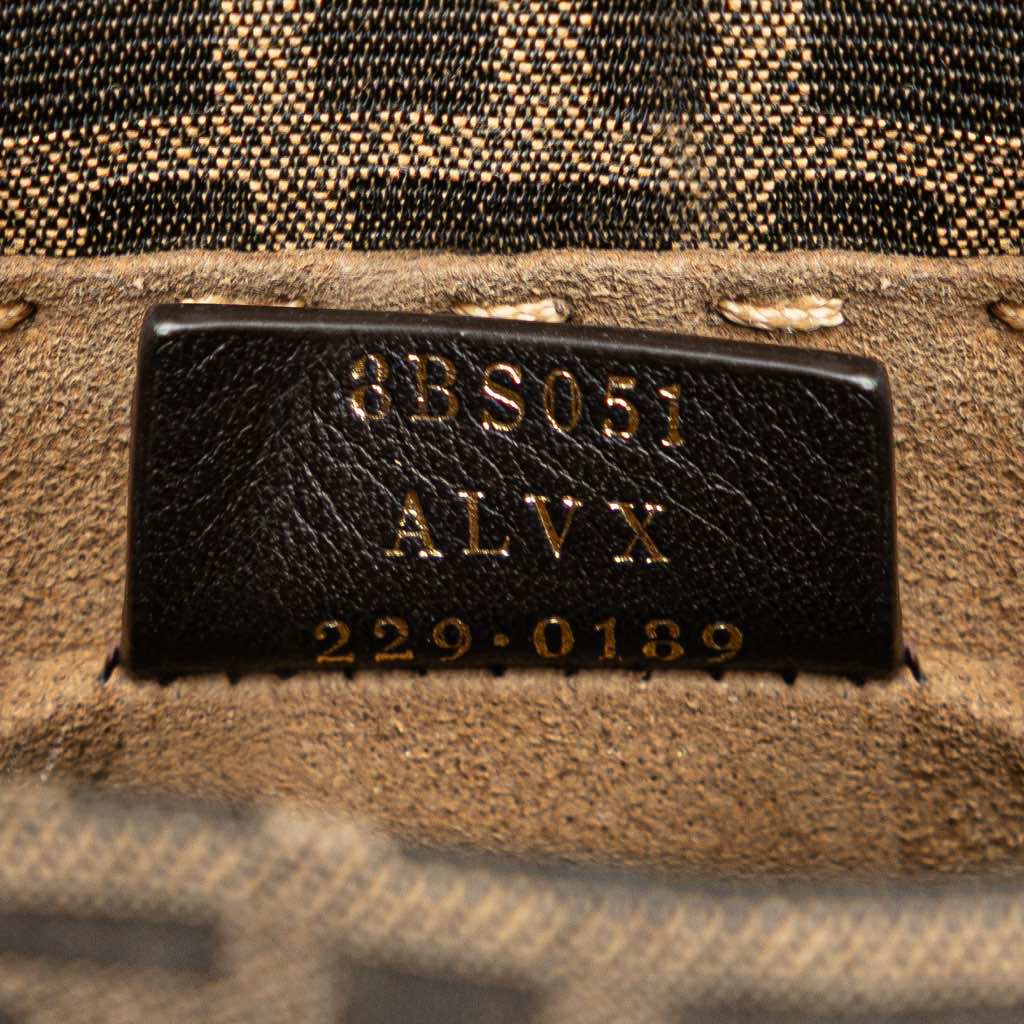 Fendi Mini Zucca Canvas Sunshine Shopper Tote - Detail 1