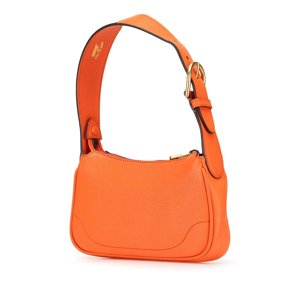 Gucci Mini Leather Aphrodite Shoulder Bag - Back view