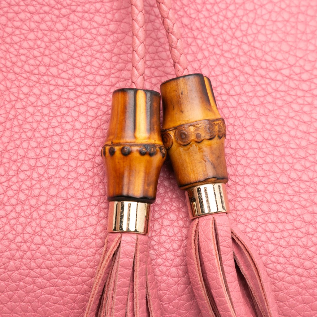 Gucci Calfskin Bamboo Clutch - Image 10