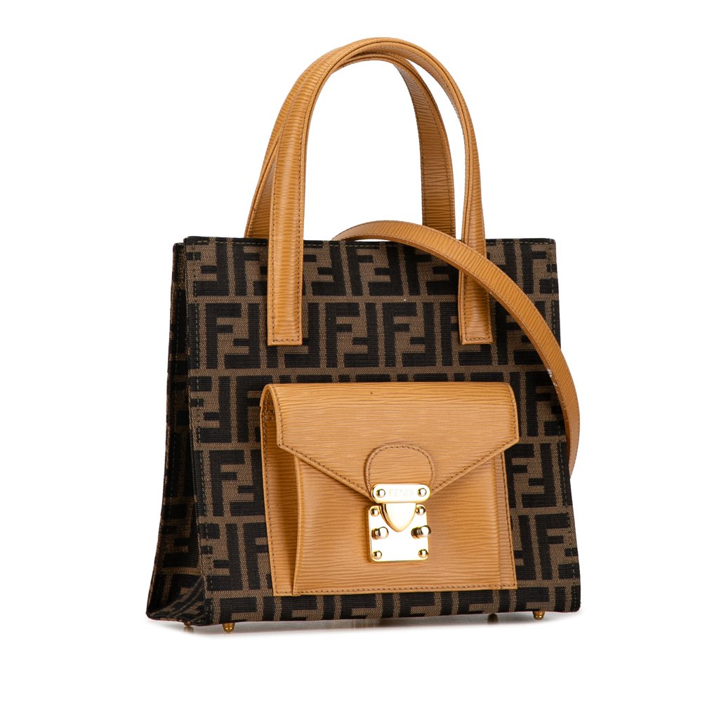 Fendi Zucca Canvas Front Pocket Tote - 2