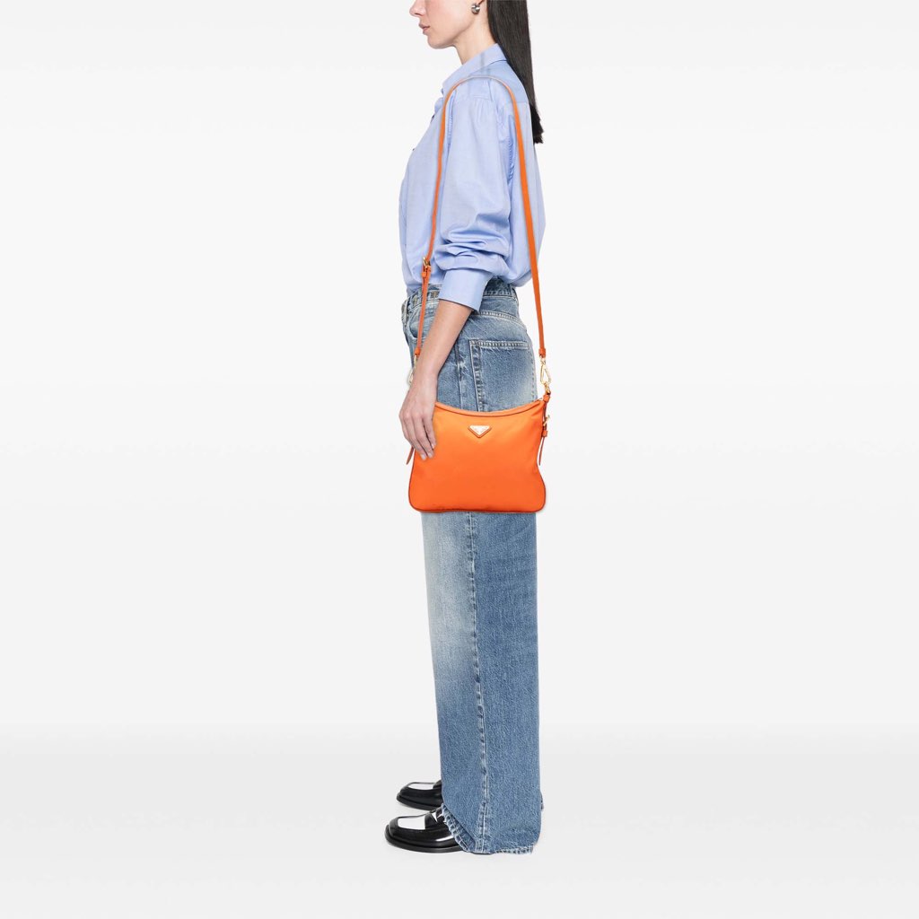 Prada Saffiano Trimmed Tessuto Zip Top Crossbody - Image 16