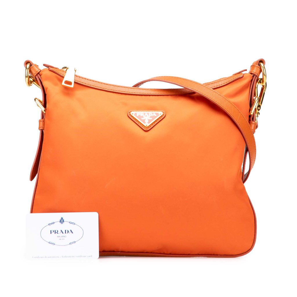 Prada Saffiano Trimmed Tessuto Zip Top Crossbody - Image 17