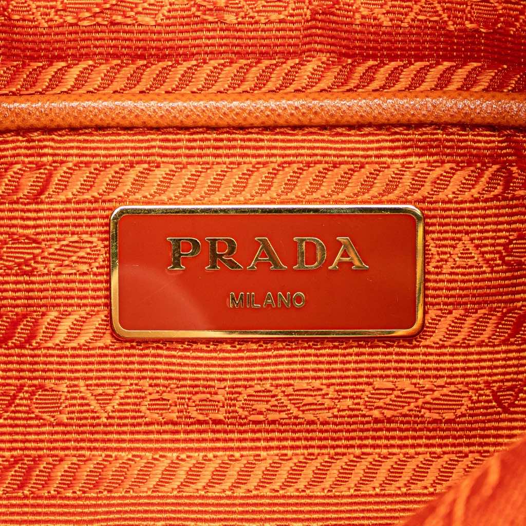 Prada Saffiano Trimmed Tessuto Zip Top Crossbody - Detail 1