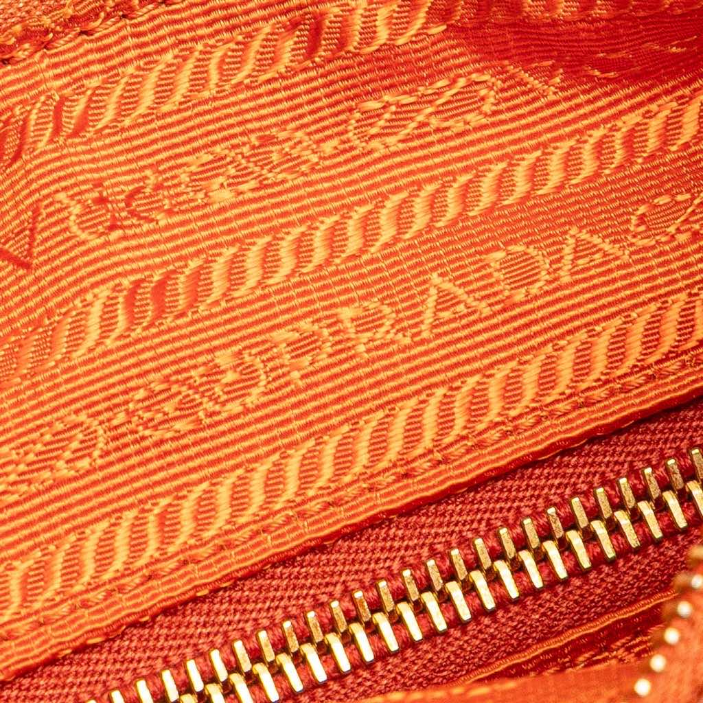 Prada Saffiano Trimmed Tessuto Zip Top Crossbody - Image 11