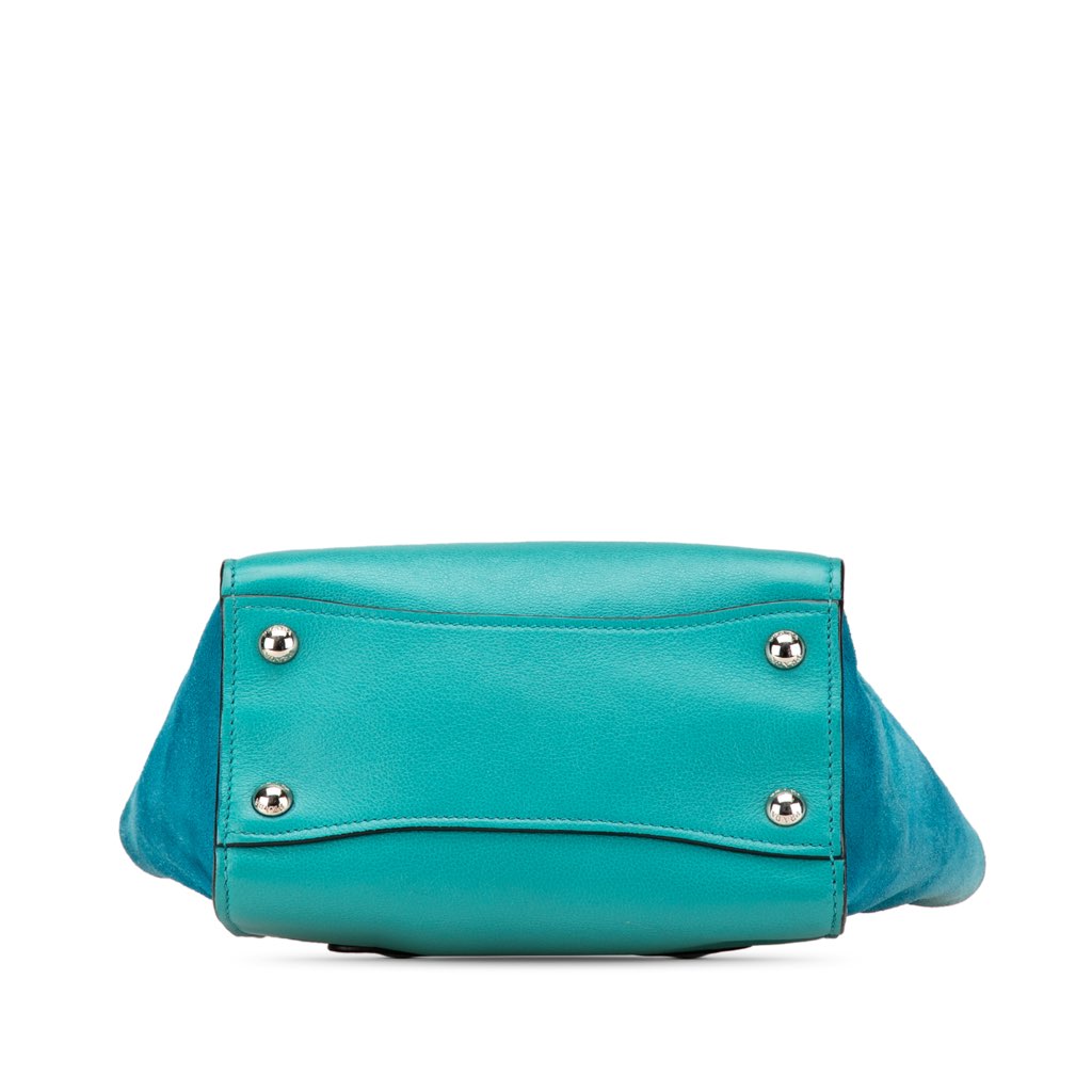 Prada Scamosciato Trimmed Glace Calf Twin Pocket Satchel - 3