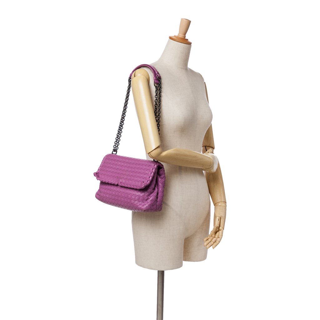 Bottega Veneta Small Nappa Intrecciato Olympia Shoulder Bag - Image 14