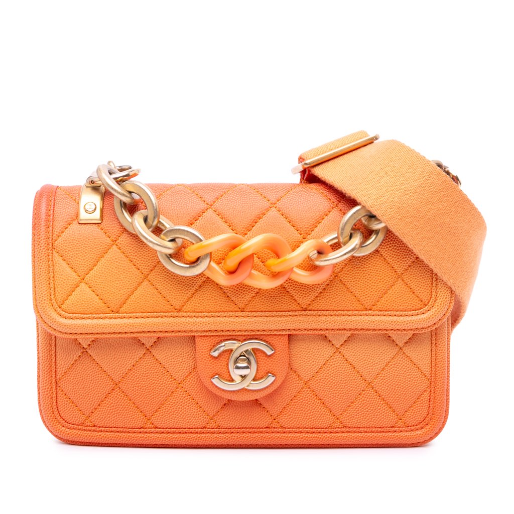Chanel Small Quilted Caviar Sunset On The Sea Flap