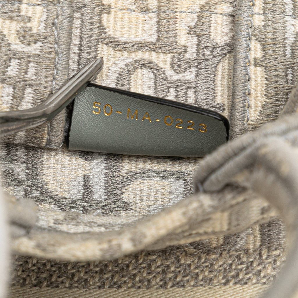 Dior Mini Oblique Canvas Vertical Book Tote - Detail 1