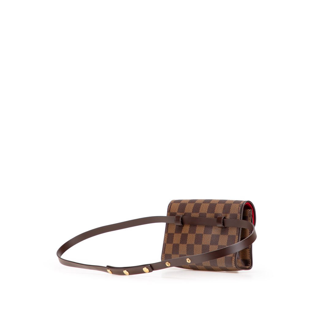 Louis Vuitton Damier Ebene Pochette Florentine - Back view