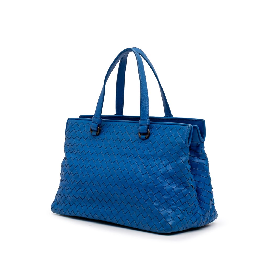 Bottega Veneta Small Nappa Intrecciato Accordion Satchel - 2