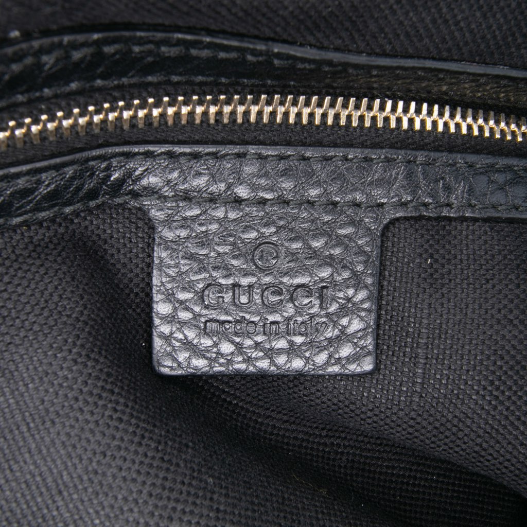 Gucci Tall Leather Bamboo Shopper Tote - 5