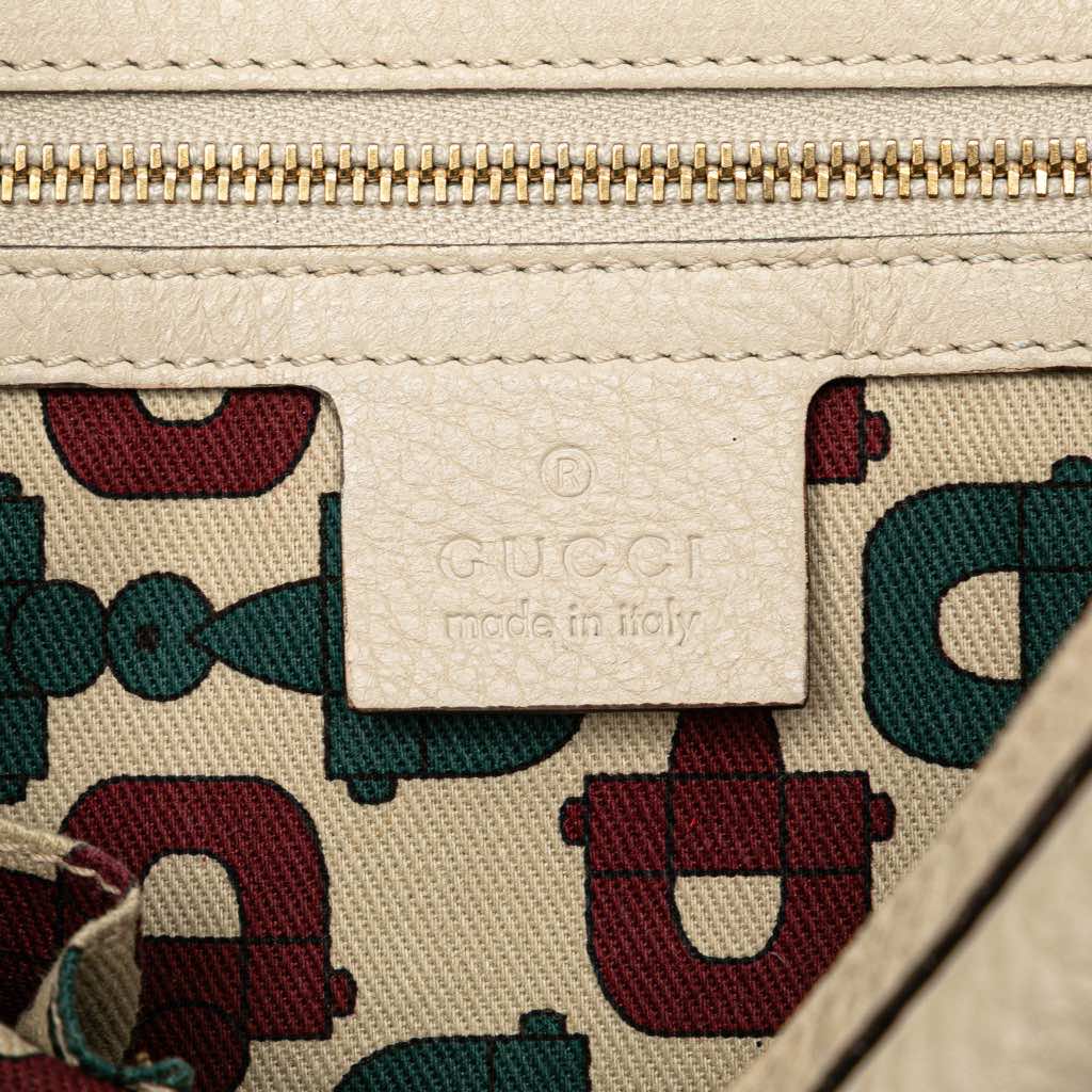 Gucci Pebbled Calfskin with Guccissima Trim Signoria Shoulder Bag - Side view