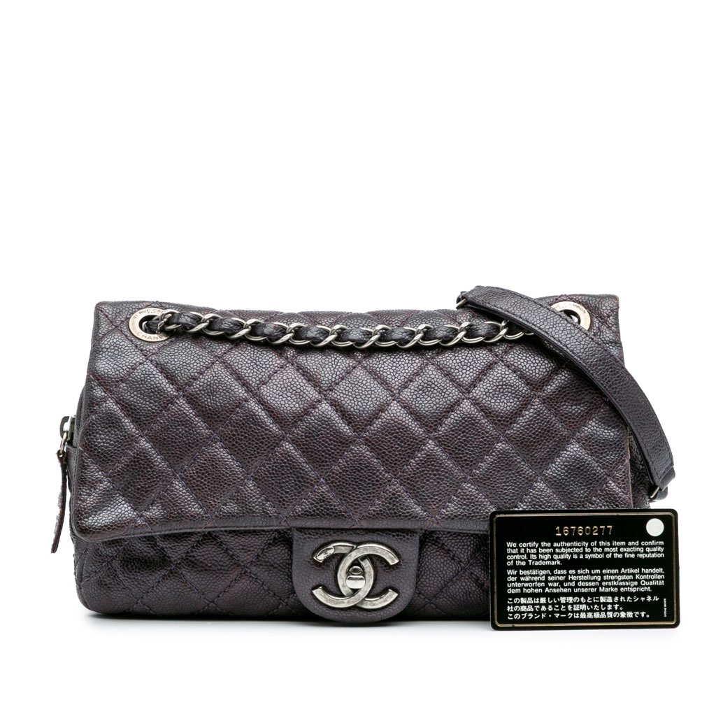 Chanel Medium Quilted Caviar Easy Flap - Image 13