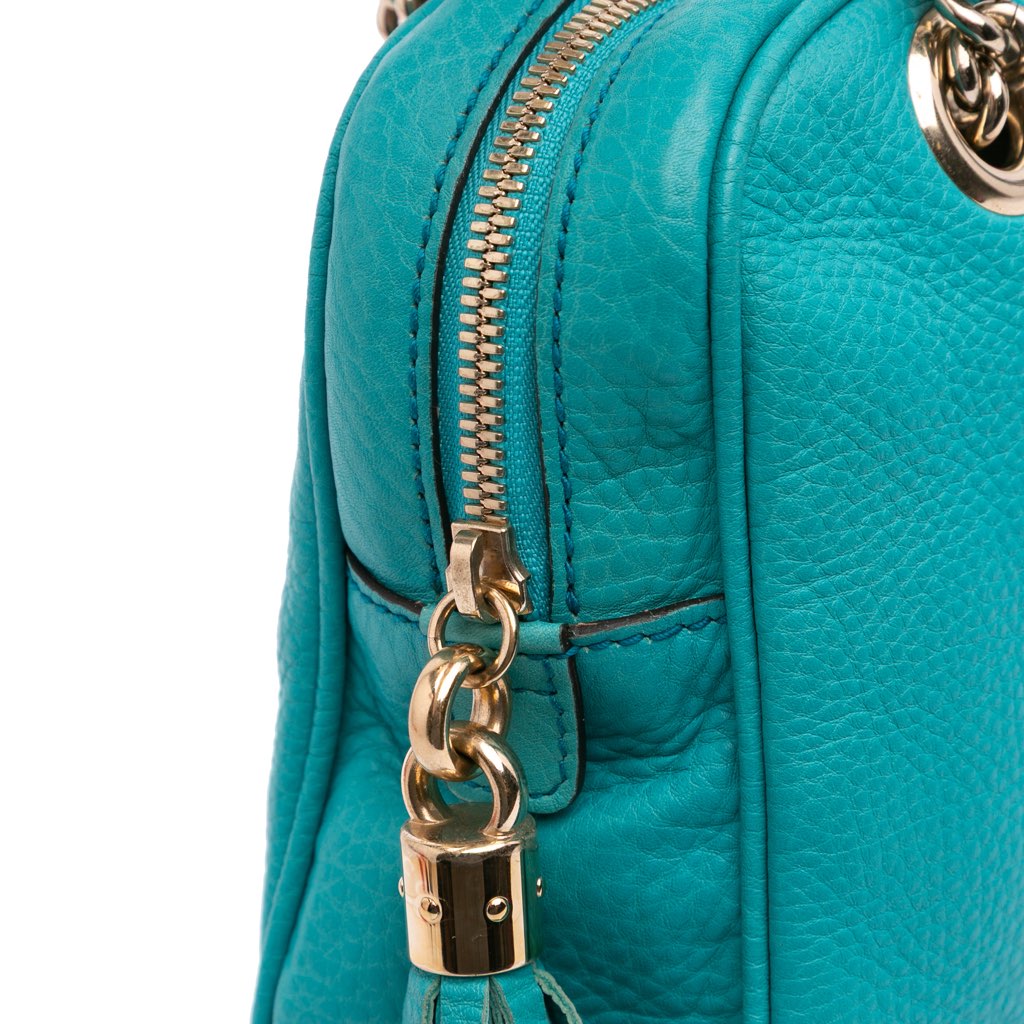 Gucci Leather Soho Chain Zip Shoulder Bag - Image 10