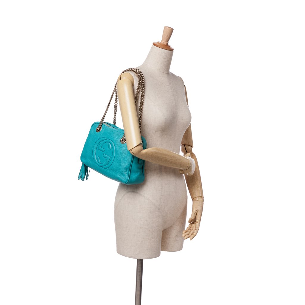 Gucci Leather Soho Chain Zip Shoulder Bag - Image 12