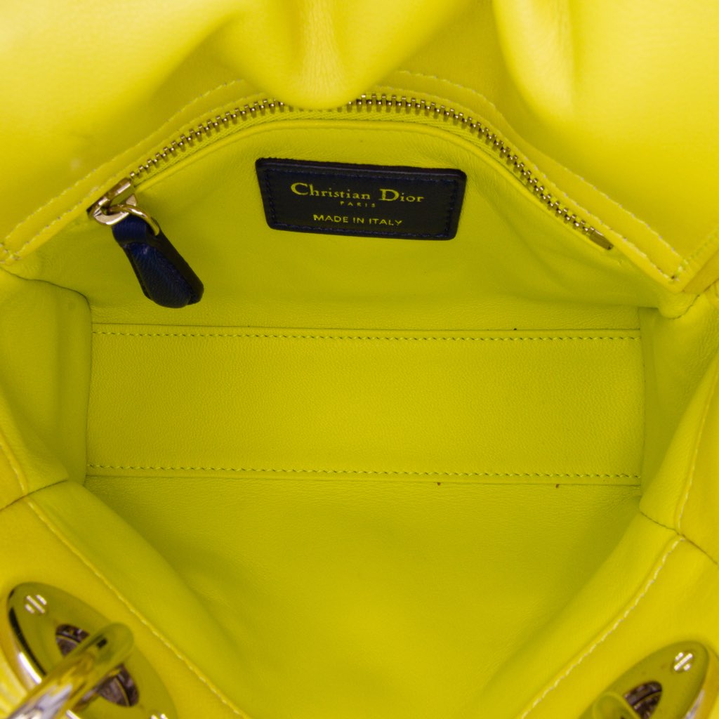 Dior Mini Tricolor Lambskin Cannage Lady Dior - 4