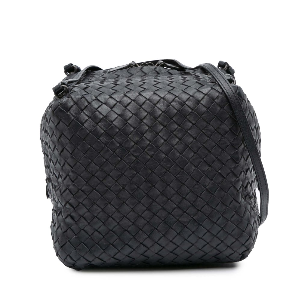 Bottega Veneta Nappa Intrecciato Cube Crossbody