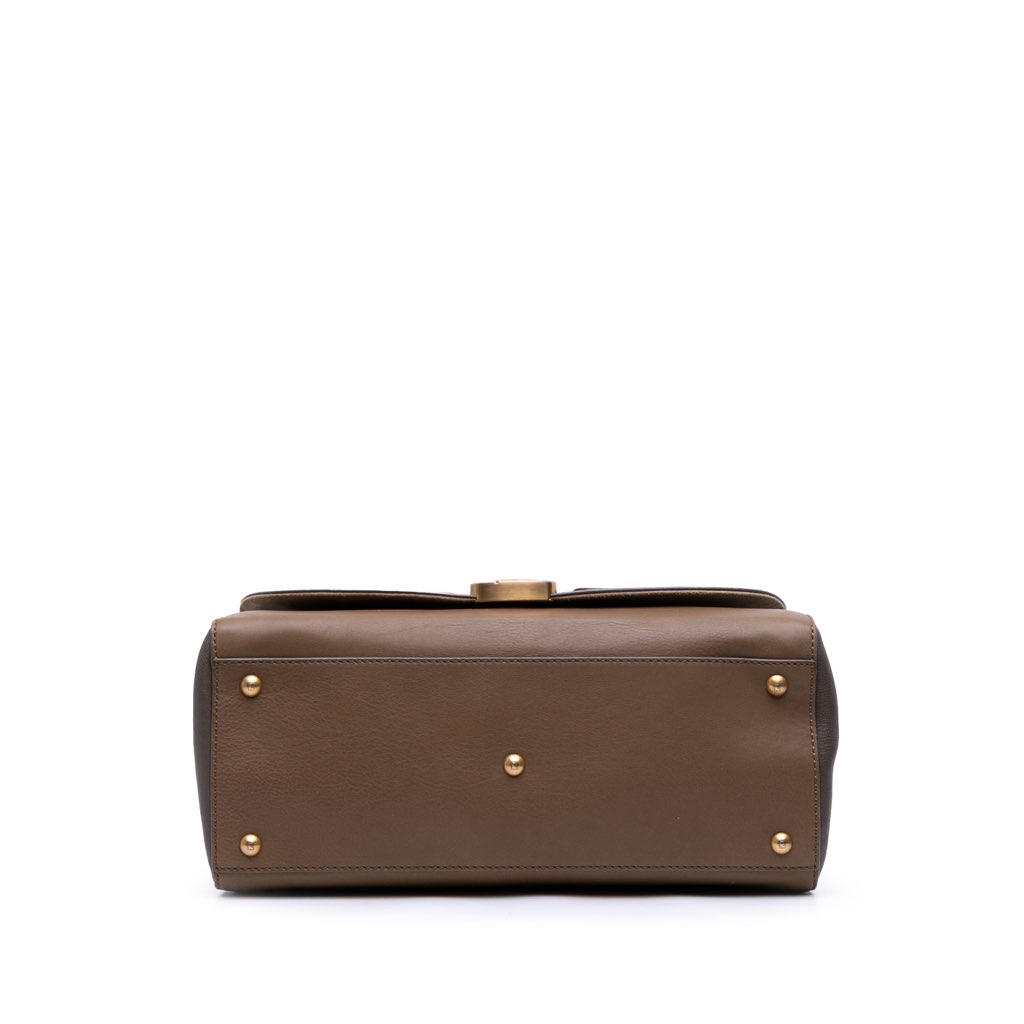 Fendi Calfskin Colorblock Anna Satchel - Image 6