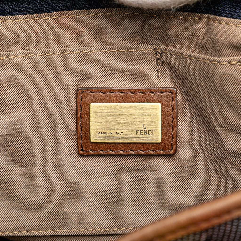 Fendi Mini Denim Lock Shopping Tote - Side view