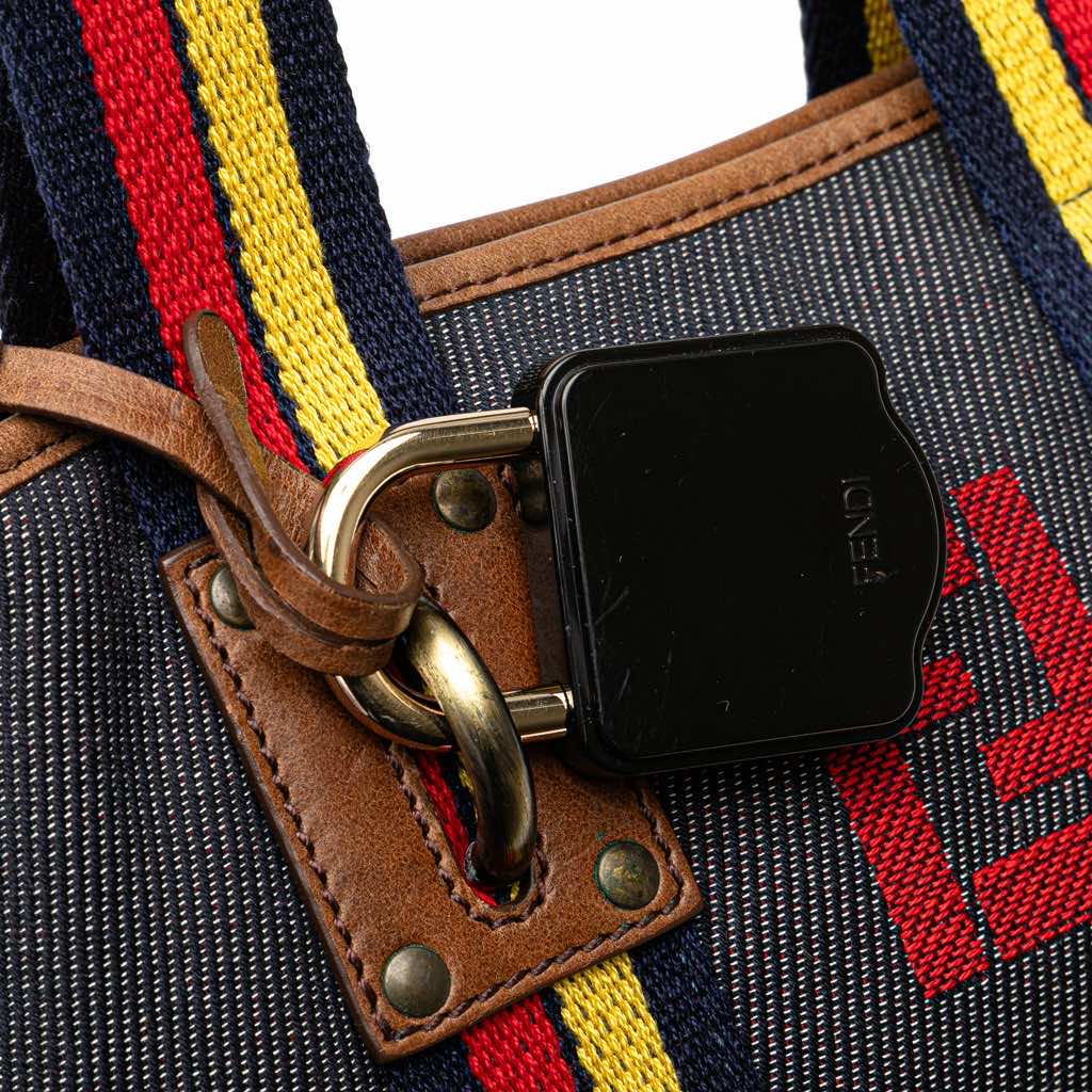 Fendi Mini Denim Lock Shopping Tote - Detail 2