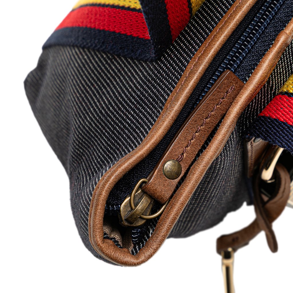 Fendi Mini Denim Lock Shopping Tote - Image 11