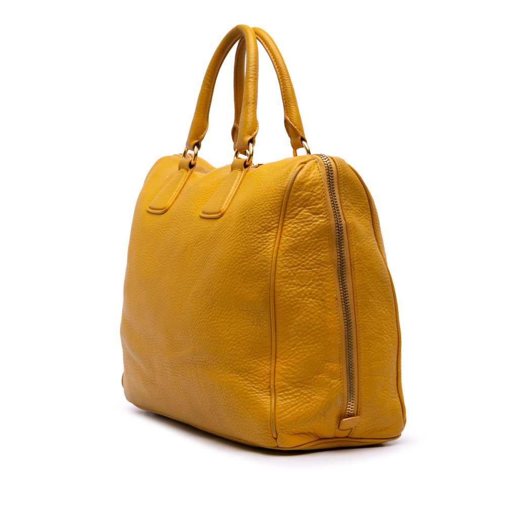 Prada Vitello Daino Boston Bag - Back view