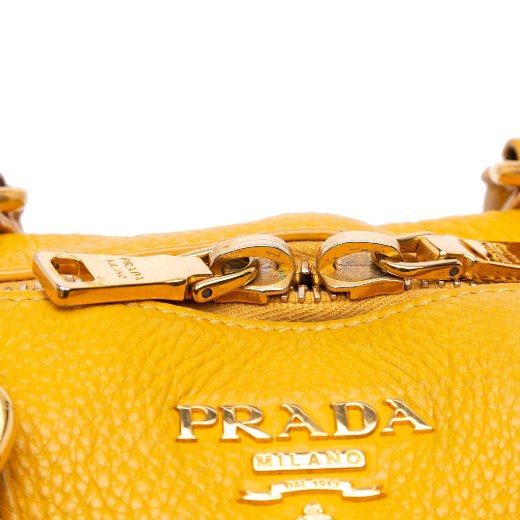 Prada Vitello Daino Boston Bag - Image 11