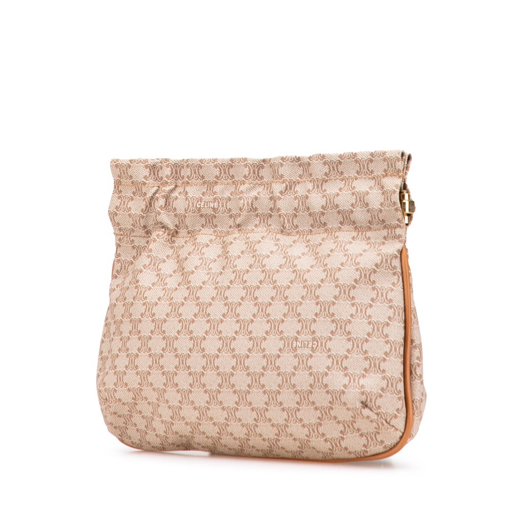 Celine Macadam Canvas Pouch - Back view