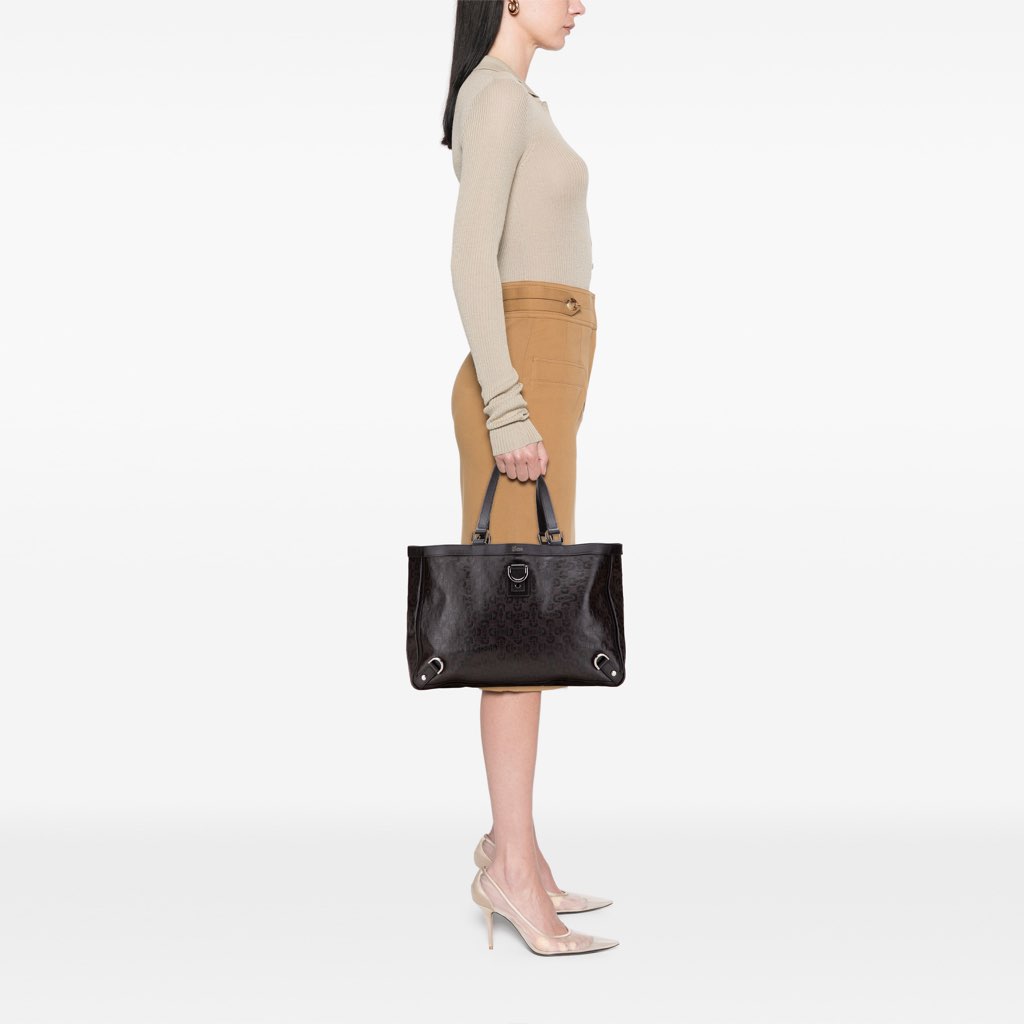 Gucci Leather Abbey D Ring Horsebit Tote - Image 15