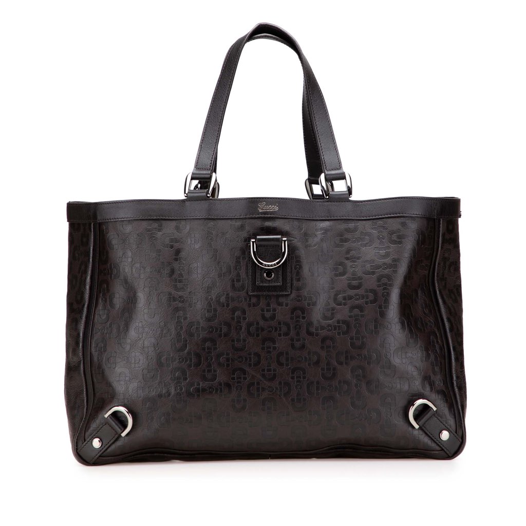 Gucci Leather Abbey D Ring Horsebit Tote - Image 16