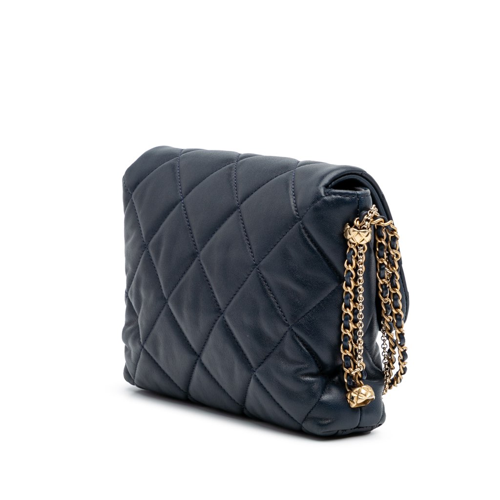 Chanel Mini Quilted Lambskin Crush on Chains Flap - Back view