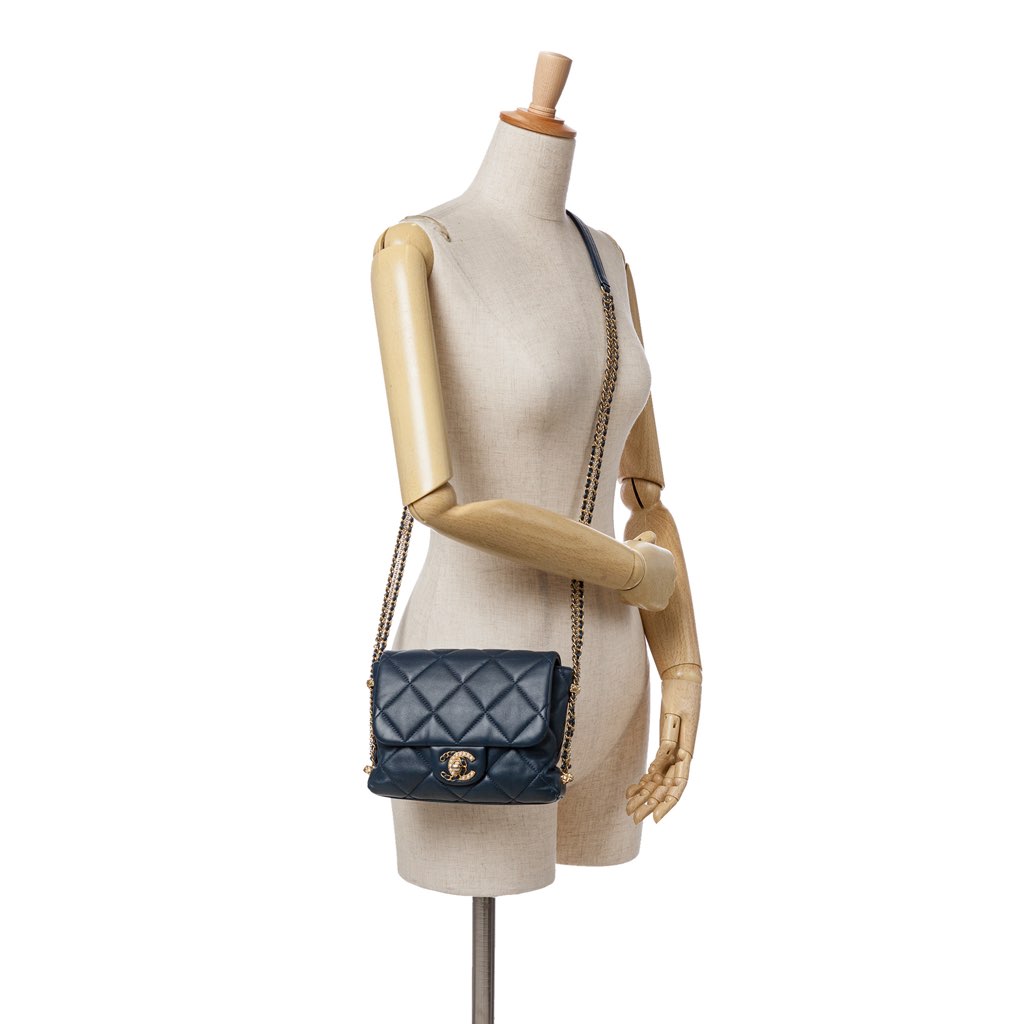 Chanel Mini Quilted Lambskin Crush on Chains Flap - Image 13