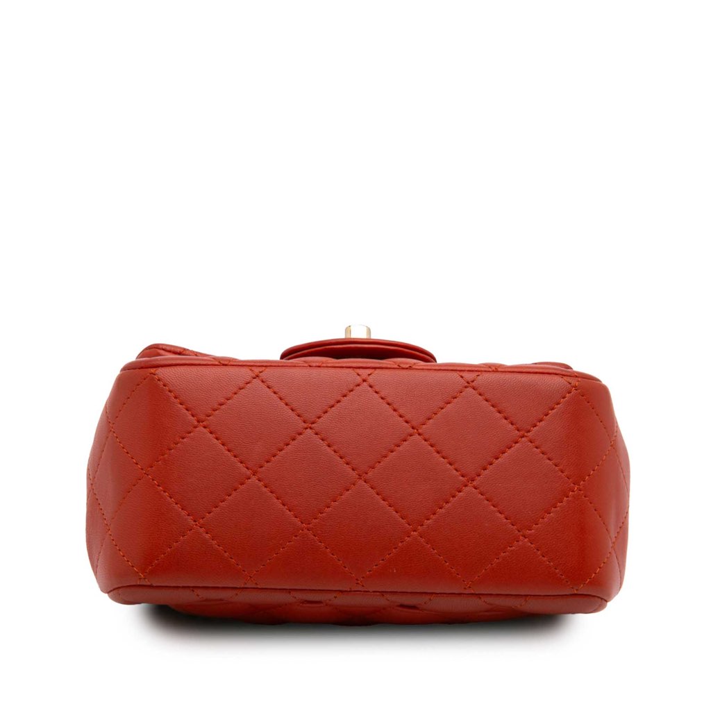 Chanel Mini Square Classic Lambskin Single Flap - Image 6