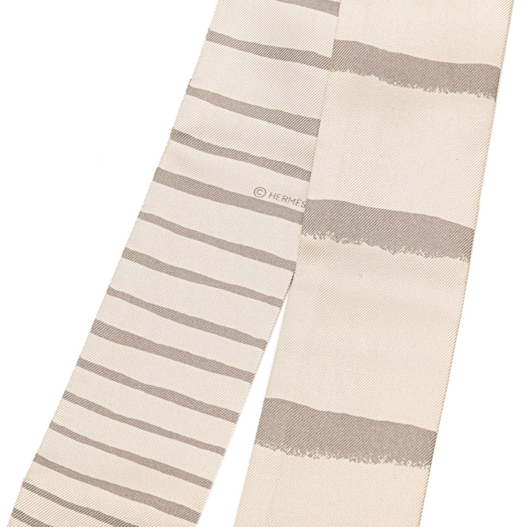 Hermès Mediterranee Silk Twilly Scarf - Back view