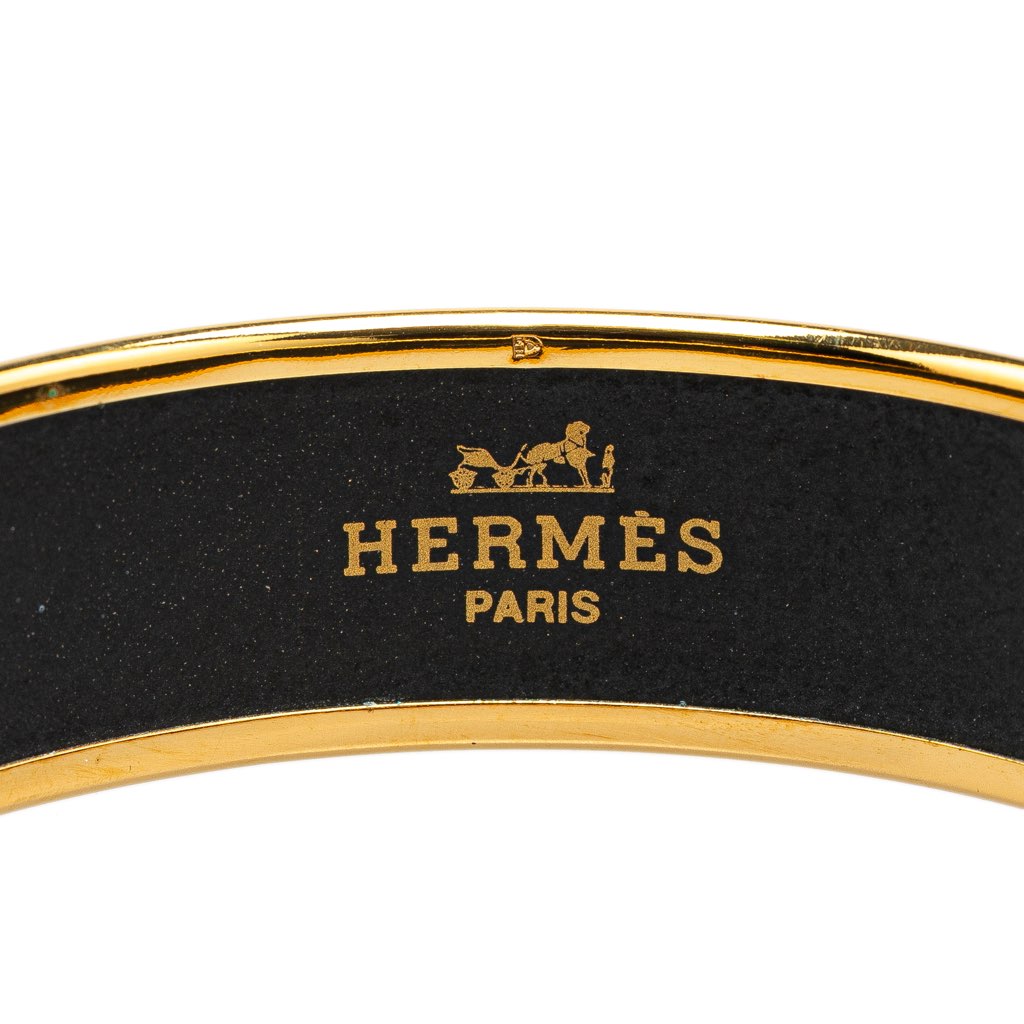 Hermès Wide Horse Enamel Bangle 62 - 4