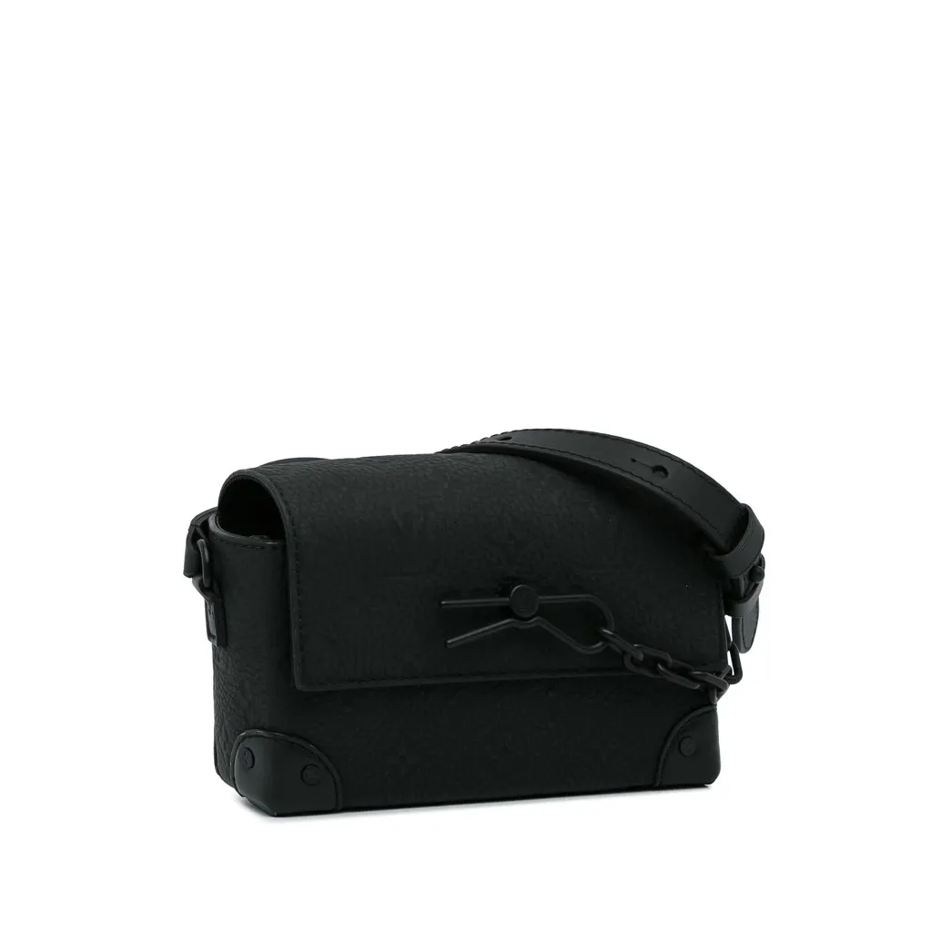 Louis Vuitton Monogram Taurillon Steamer Wearable Wallet Black Leather Very good - Back View