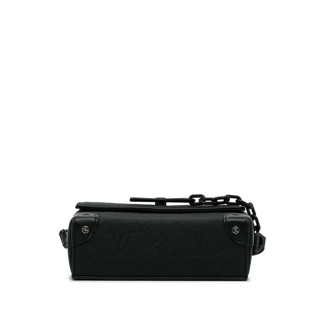 Louis Vuitton Monogram Taurillon Steamer Wearable Wallet Black Leather Very good - Box View