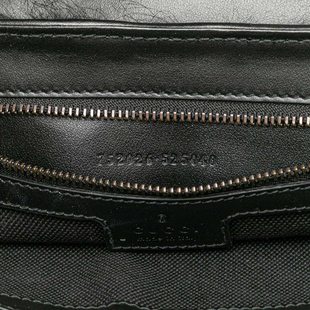 Gucci Small GG Marmont Embroidered Shearling Crossbody - Detail 1